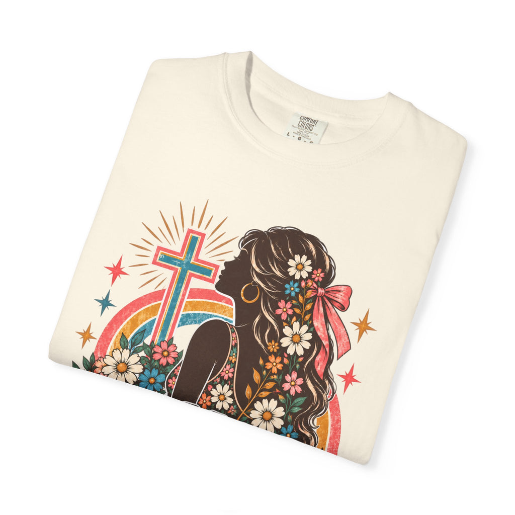 Biblical Bishes Graphic T-Shirt — Retro Floral Christian Faith Tee