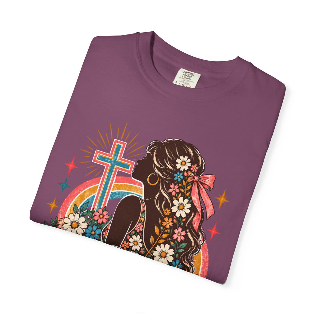 Biblical Bishes Graphic T-Shirt — Retro Floral Christian Faith Tee