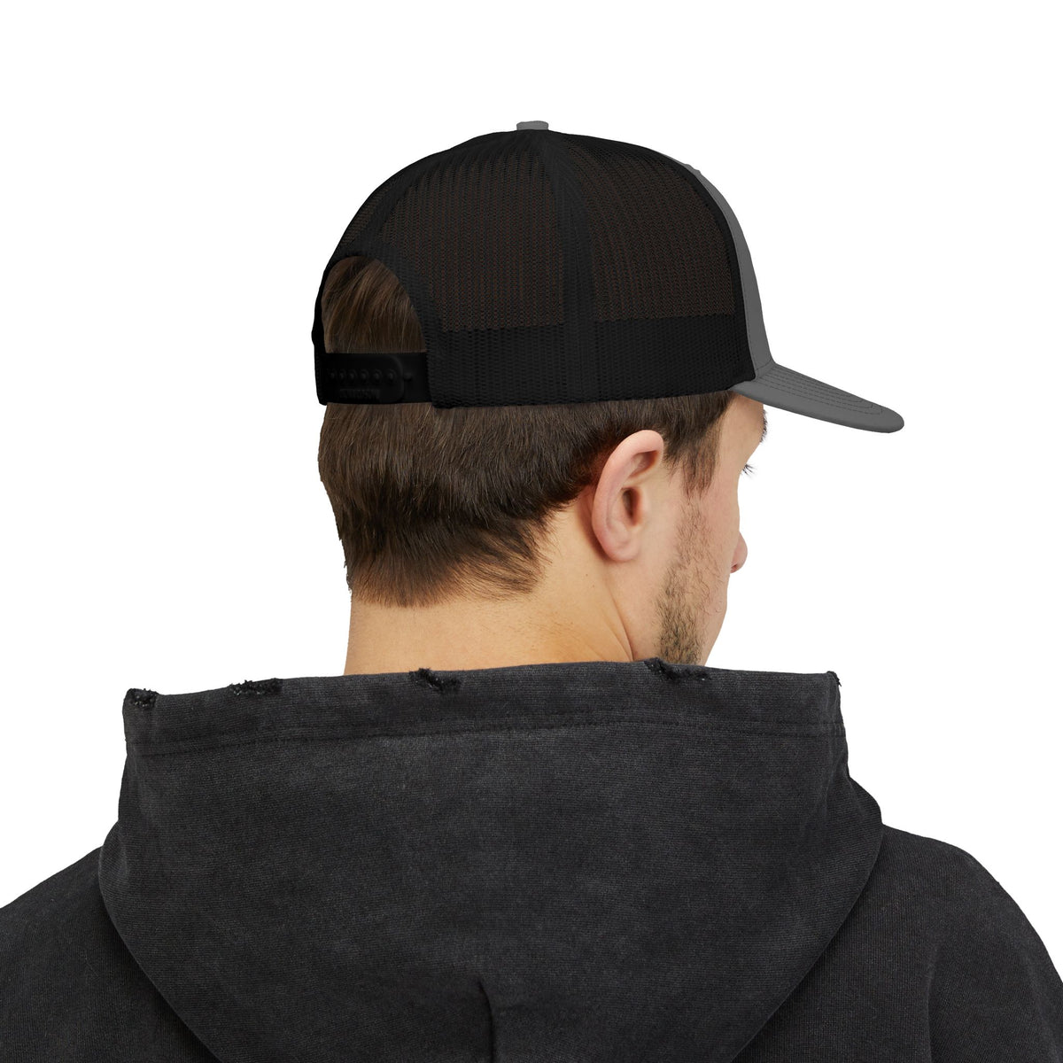 Raised on Freedom Snapback Trucker Cap — "Steady in Faith" Patriotic Mesh Hat