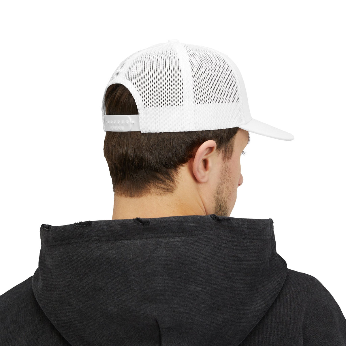 Raised on Freedom Snapback Trucker Cap — "Steady in Faith" Patriotic Mesh Hat